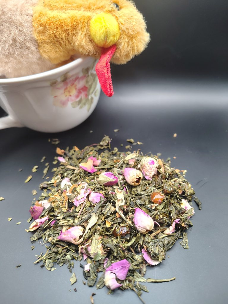 Thé vert à la rose et fleur d'oranger